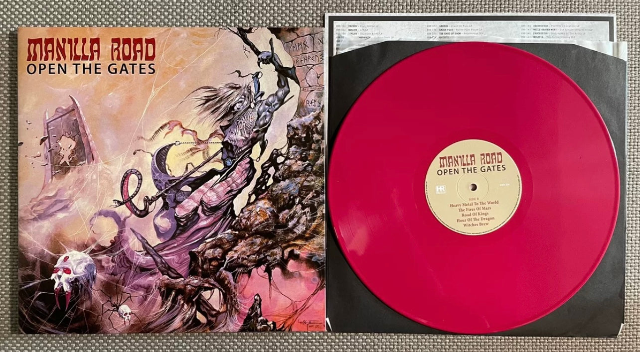 Manilla Road – Open The Gates (2011 HRR Limited Magenta Edition, Black Vinyl LP)