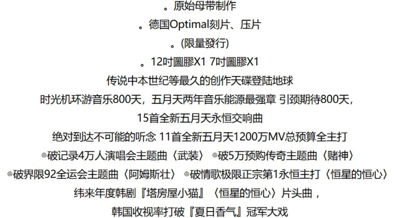 五月天 - 時光機 限量發行 12寸+7寸 畫膠 LP 黑膠唱片