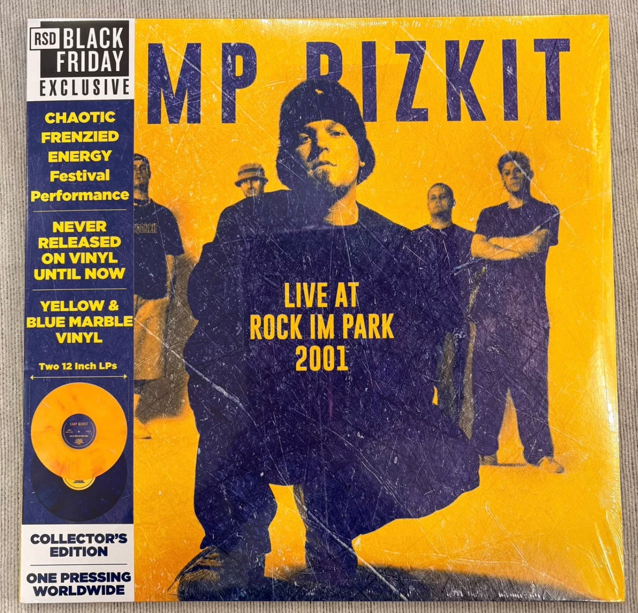 Limp Bizkit – Live at Rock Im Park 2001 (2023 RSD Limited Edition, Yellow & Blue Marble Vinyl, 2LP)