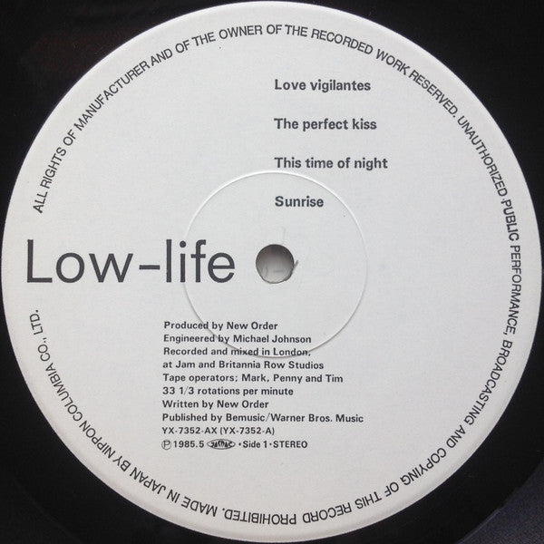 New Order = ニュー・オーダー* : Low-Life = ロウ・ライフ (LP, Album)