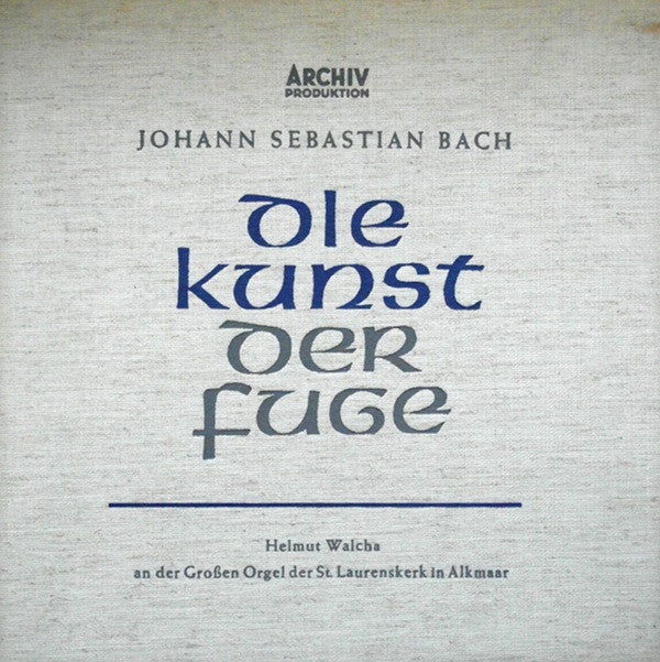 Johann Sebastian Bach, Helmut Walcha : Die Kunst Der Fuge - BWV 1080 (2xLP + Box)