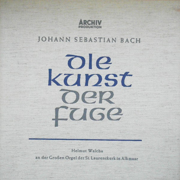 Johann Sebastian Bach, Helmut Walcha : Die Kunst Der Fuge - BWV 1080 (2xLP + Box)