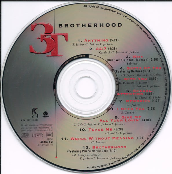 3T : Brotherhood (CD, Album)