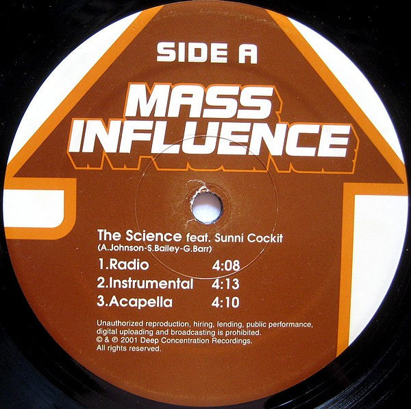 Mass Influence : The Science / A Yo! Atlanta Ya On (12")