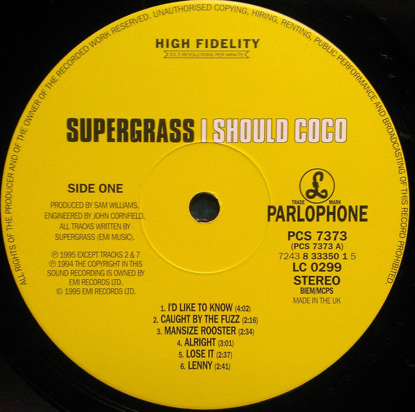 Supergrass : I Should Coco (LP, Album + 7", MP + Ltd)