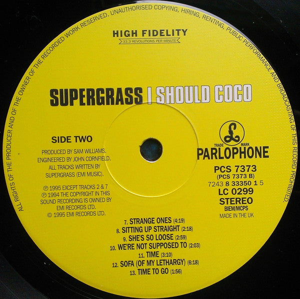 Supergrass : I Should Coco (LP, Album + 7", MP + Ltd)