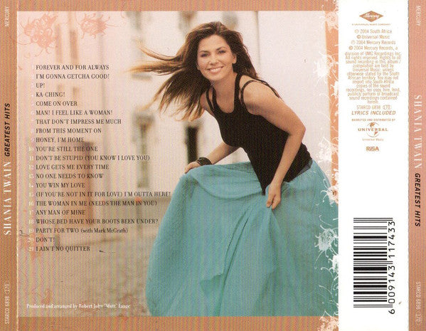 Shania Twain : Greatest Hits (CD, Comp)