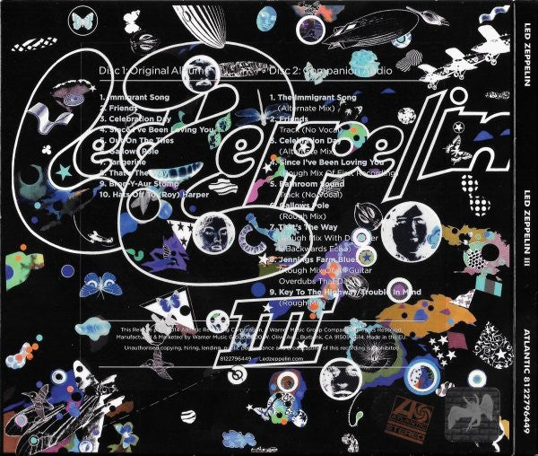 Led Zeppelin : Led Zeppelin III (CD, Album, RE, RM + CD + Dlx, Tri)