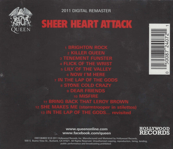 Queen : Sheer Heart Attack (CD, Album, RE, RM)