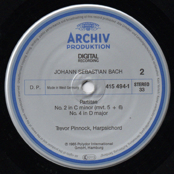 J.S.Bach* • Trevor Pinnock : 6 Partitas (2xLP, Album + Box)