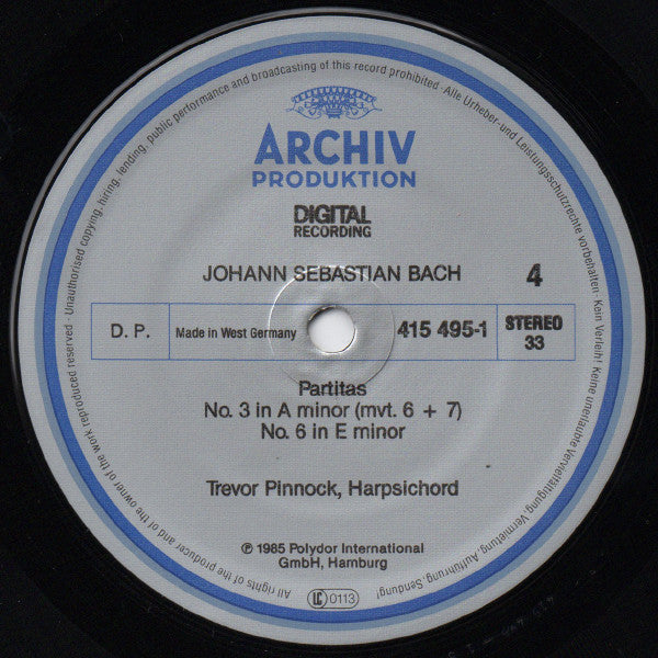 J.S.Bach* • Trevor Pinnock : 6 Partitas (2xLP, Album + Box)