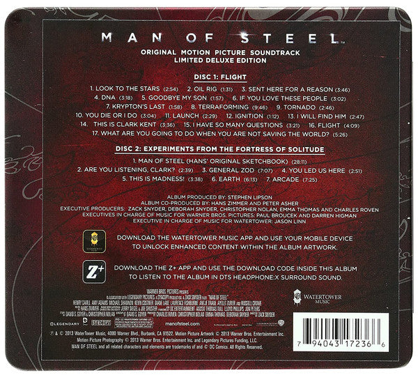 Hans Zimmer : Man Of Steel - Original Motion Picture Soundtrack (2xCD, Album, Dlx, Ltd)