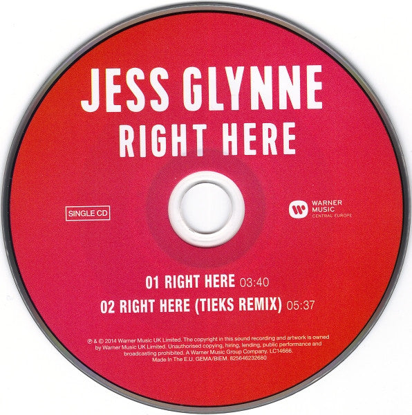 Jess Glynne : Right Here (CD, Single)