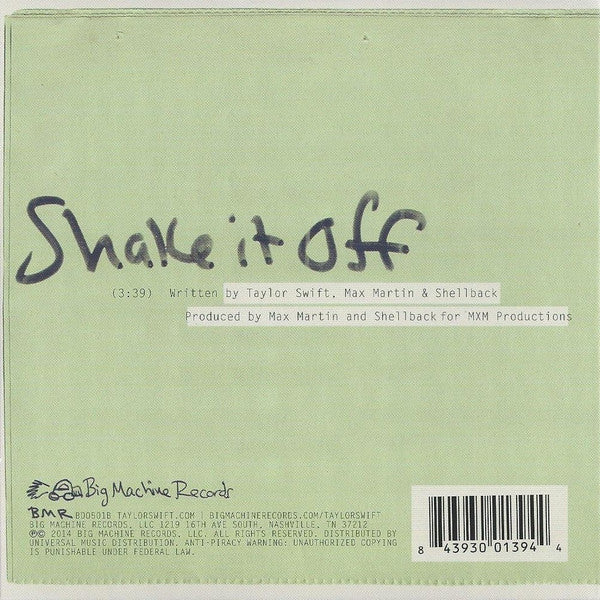 T.S.* : Shake It Off (CD, Single, Ltd)