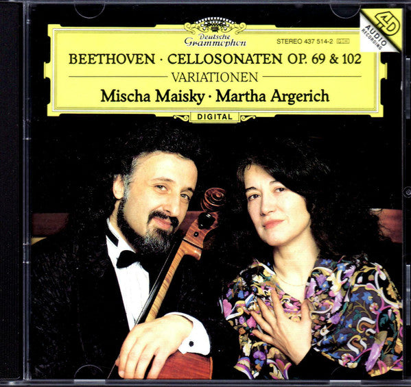 Ludwig van Beethoven, Mischa Maisky, Martha Argerich : Cellosonaten Opp. 69 & 102 · Variationen (CD, 4D )