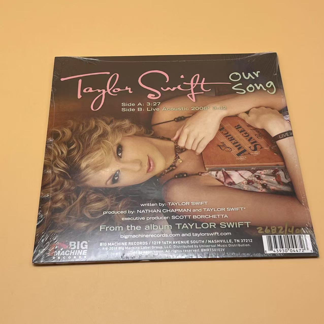 #2682-Taylor Swift - Our Song (7", Single, Ltd, Num, Lav)