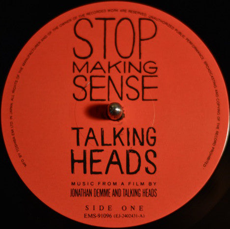 Talking Heads : Stop Making Sense (LP, Album)