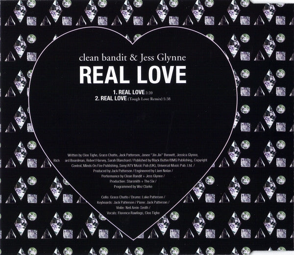 Clean Bandit & Jess Glynne : Real Love (Minimax, Single)