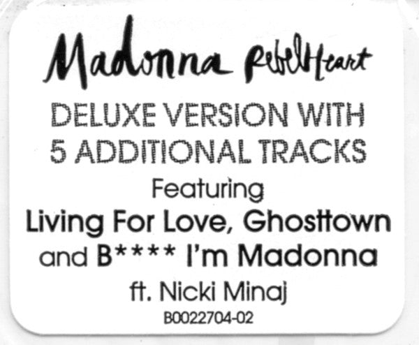 Madonna : Rebel Heart (CD, Album, Dlx)