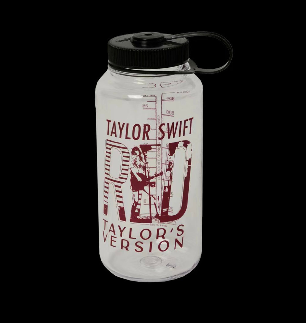 [JUST AS SHOWN]  Taylor Swift Red (Taylor’s Version) Plastic Water Bottle 塑料透明水杯