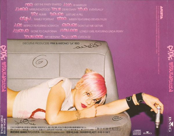 P!nk : M!ssundaztood (CD, Album, RE)