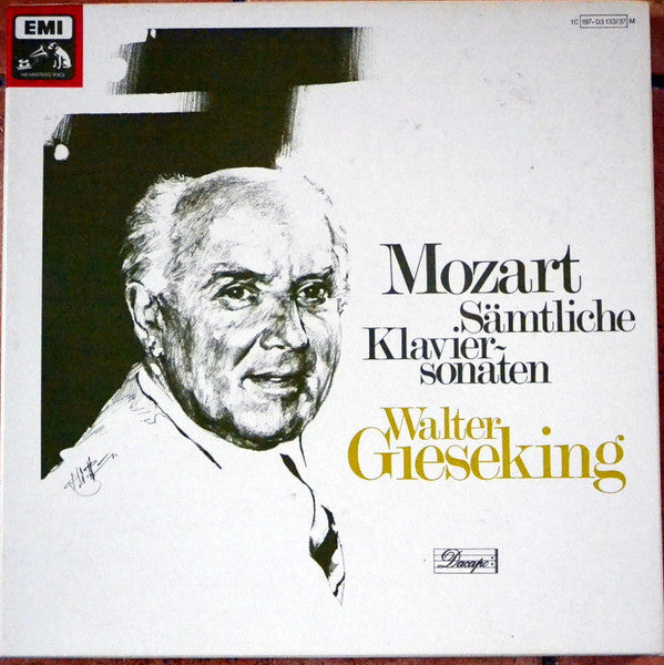 Walter Gieseking, Wolfgang Amadeus Mozart : Sämtliche Klaviersonaten (Complete Pianosonatas) (5xLP, Mono, RE + Box)