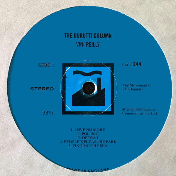 The Durutti Column : Vini Reilly (LP, Album)