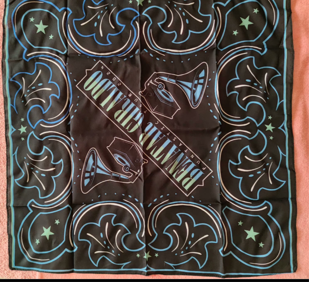 [JUST AS SHOWN]  Pat Benatar & Neil Giraldo 2024 Tour Cotton Bandana