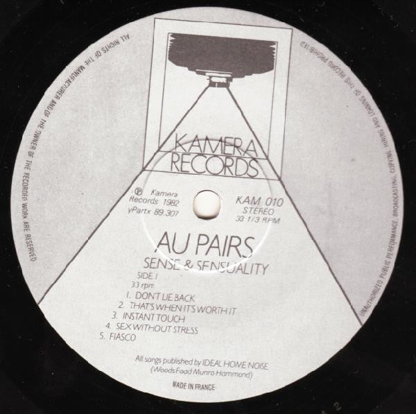 Au Pairs : Sense And Sensuality (LP, Album)