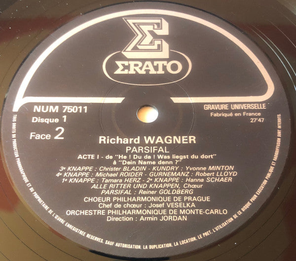 Richard Wagner, Armin Jordan : Parsifal (Musique Originale Du Film De H.J. Syberberg) (5xLP + Box)