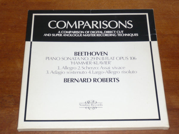 Bernard Roberts, Ludwig van Beethoven : Comparisons: Beethoven 'Hammer-klavier' Sonata (5x12", Box)