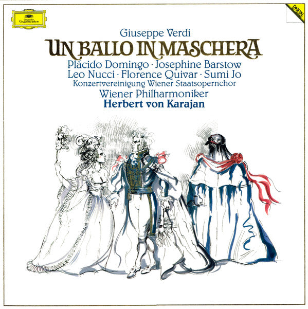 Giuseppe Verdi · Plácido Domingo* · Josephine Barstow · Leo Nucci · Florence Quivar · Sumi Jo · Konzertvereinignung Wiener Staatsopernchor* · Wiener Philharmoniker · Herbert Von Karajan : Un Ballo In Maschera (3xLP + Box)