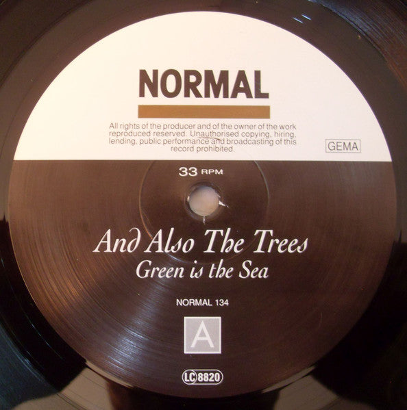 And Also The Trees : Green Is The Sea (LP, Album)