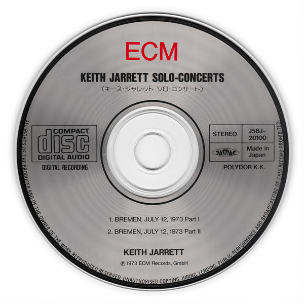 Keith Jarrett : Solo-Concerts: Bremen / Lausanne (2xCD, Album, RE)