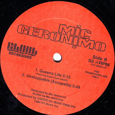 Mic Geronimo : Unstoppable (12", Promo)