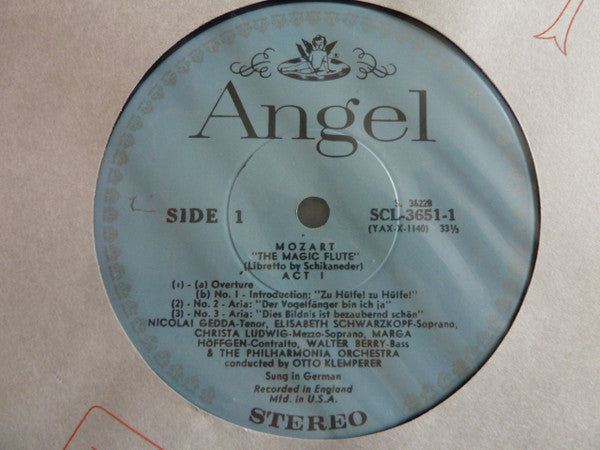 Wolfgang Amadeus Mozart / Nicolai Gedda ‧ Gundula Janowitz ‧ Walter Berry ‧ Ruth-Margret Pütz ‧ Gottlob Frick ‧ Lucia Popp ‧ Gerhard Unger ‧ Elisabeth Schwarzkopf ‧ Christa Ludwig ‧ Marga Höffgen ‧ Agnes Giebel, Anna Reynolds, Josephine Veasey, Franz Cras : The Magic Flute (3xLP, Aut + Box)