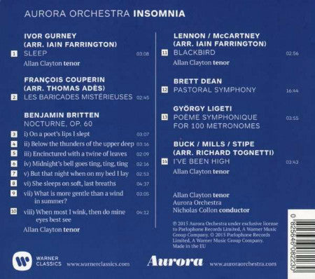 Aurora Orchestra : Insomnia (CD, Album)