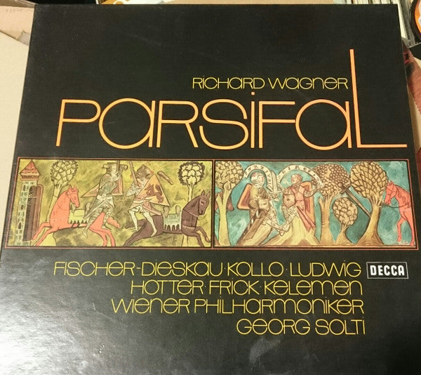 Richard Wagner / Fischer-Dieskau*, Kollo*, Ludwig*, Hotter*, Frick*, Kelemen*, Wiener Philharmoniker, Georg Solti : Parsifal (5xLP + Box)