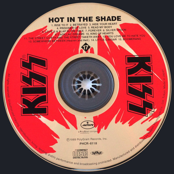 Kiss : Hot In The Shade (CD, Album, RE)