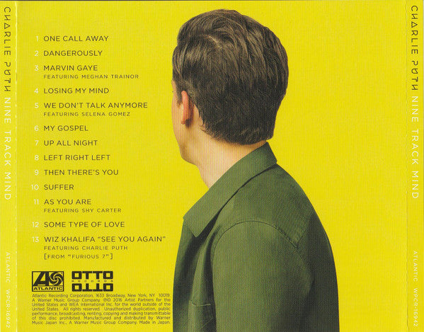 Charlie Puth = Charlie Puth : Nine Track Mind = ナイン・トラック・マインド (CD, Album)