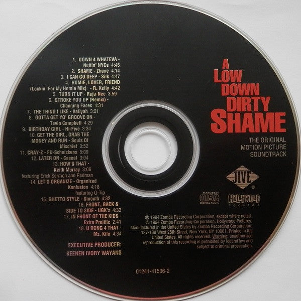 Various : A Low Down Dirty Shame (The Original Motion Picture Soundtrack) (CD, Comp)