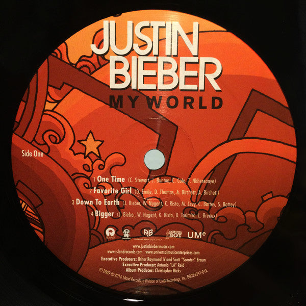 Justin Bieber : My World (LP, Album, RE)