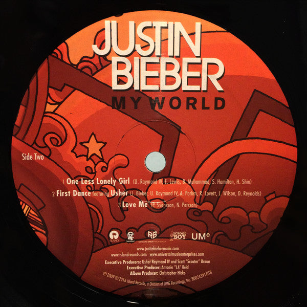 Justin Bieber : My World (LP, Album, RE)