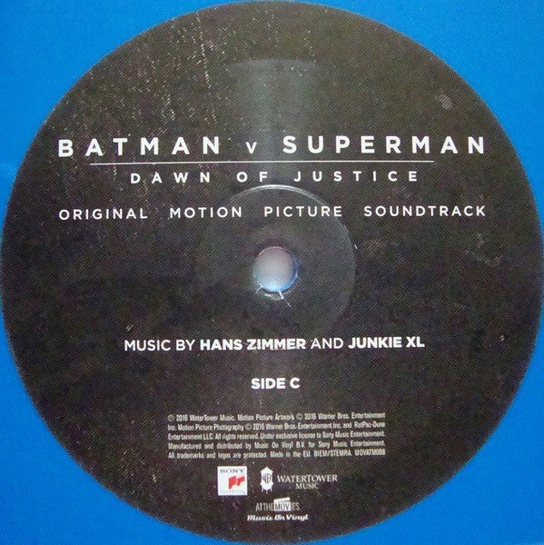 Hans Zimmer And Junkie XL : Batman V Superman: Dawn Of Justice (Original Motion Picture Soundtrack) (LP, Red + LP, Blu + LP, Etch + Album, Dlx, Ltd, Nu)