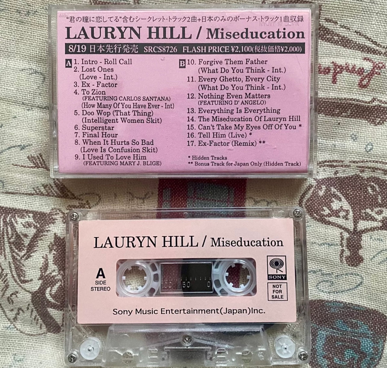 Lauryn Hill – The Miseducation of Lauryn Hill (Japanese Edition, Cassette)