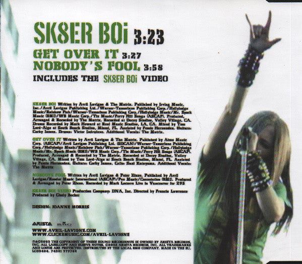 Avril Lavigne : Sk8er Boi (CD, Single, Enh)