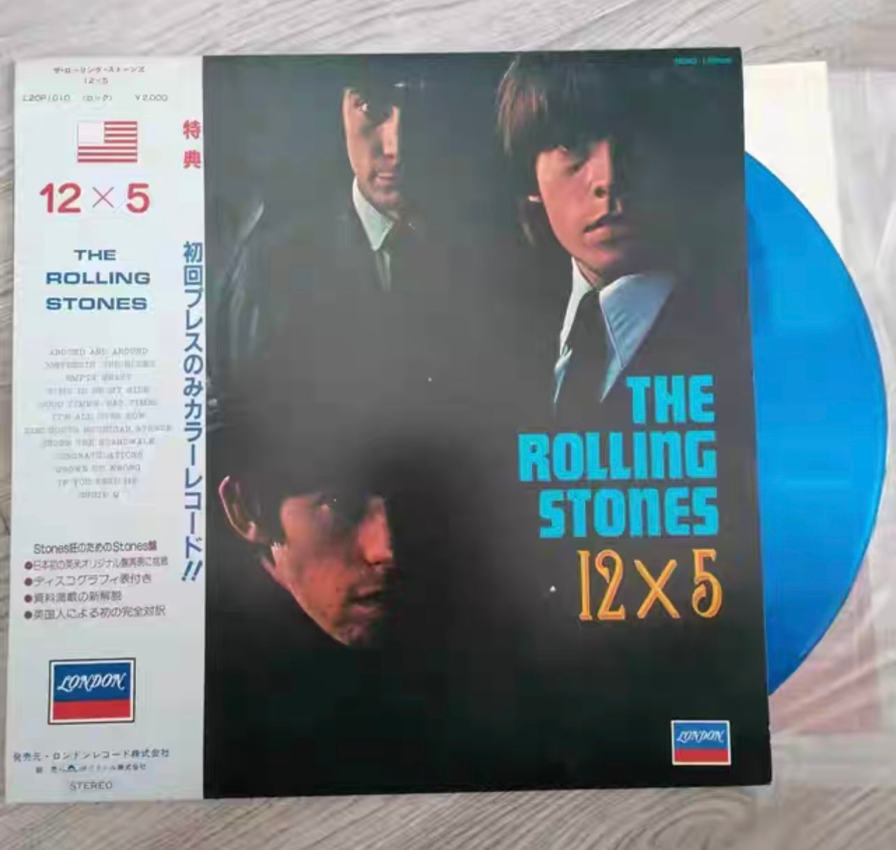 The Rolling Stones – 12 X 5 Blue Vinyl LP