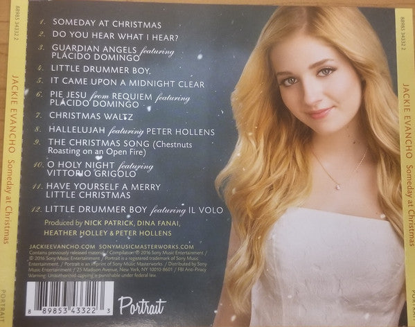 Jackie Evancho : Someday At Christmas (CD, Album, MP)