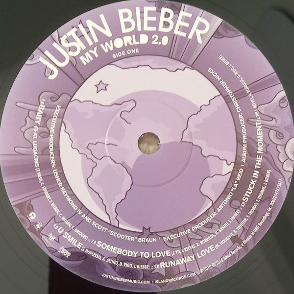 Justin Bieber : My World 2.0 (LP, Album, RE)