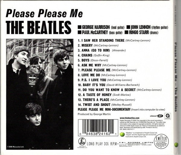 The Beatles : Please Please Me (CD, Album, Enh, RM, RP)